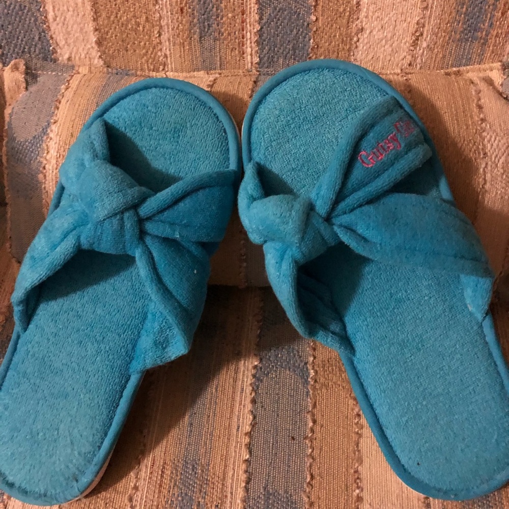 Terrycloth Open Toe Slippers Small